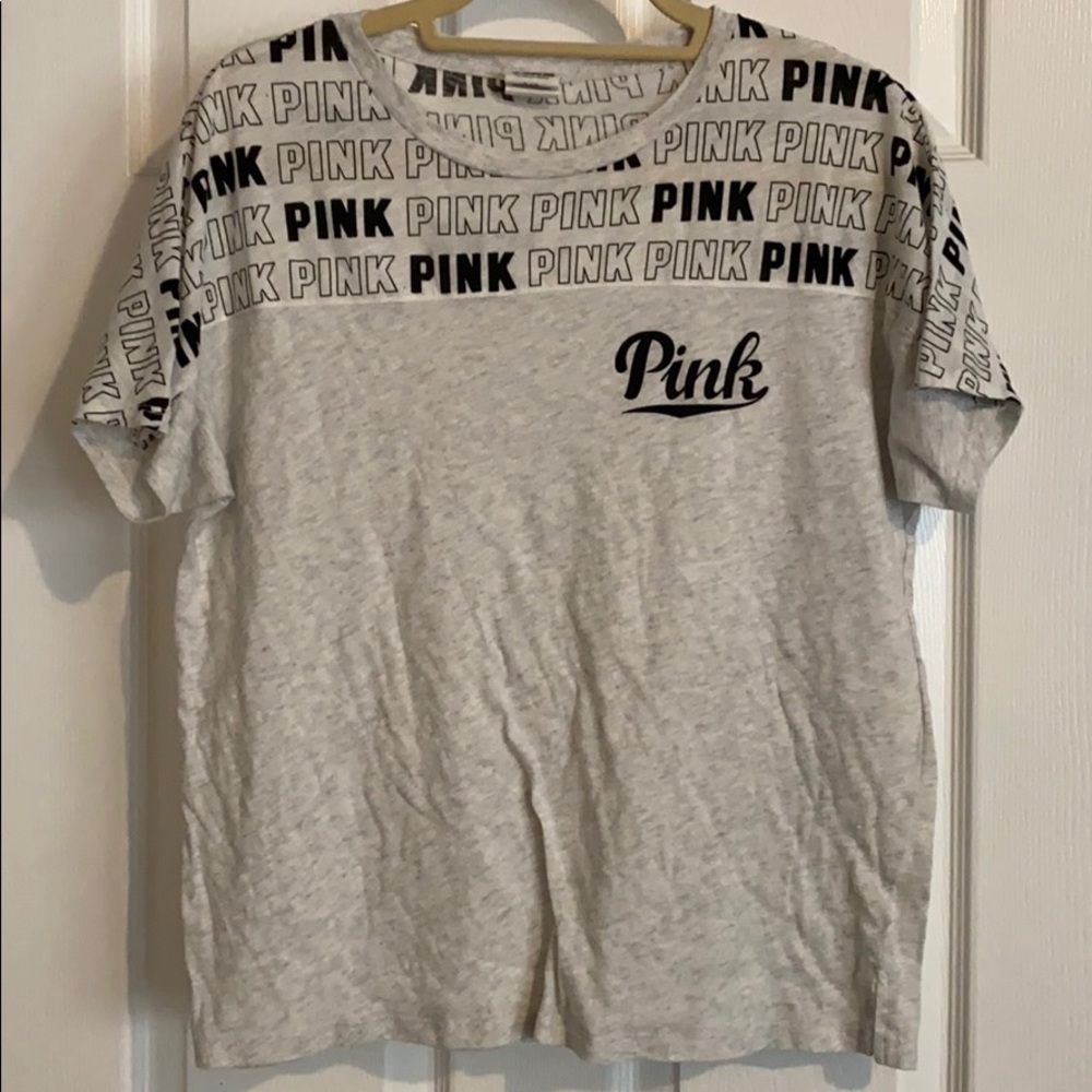 PINK shirt sleeve tee